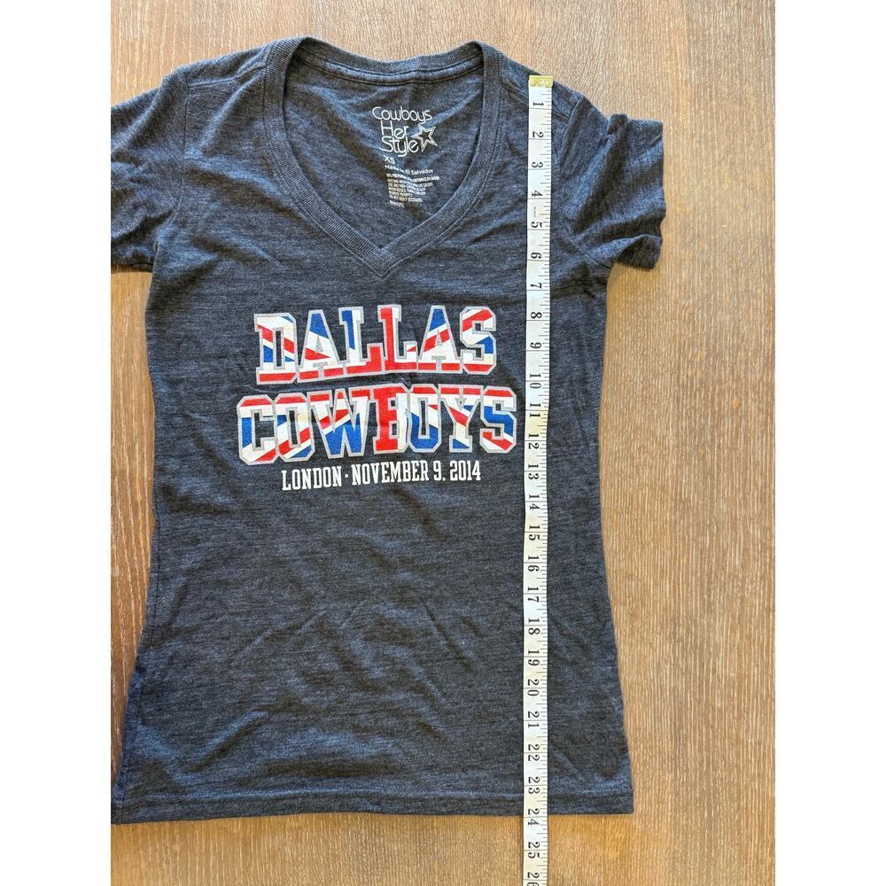 NFL DALLAS COWBOYS Her Style london 11/9/14 Football Tee T-Shirt XS - Picture 4 of 5